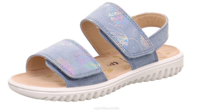 Superfit Blue Toddlers SPARKLE - Sandal with Velcro Fastener Z6Z8673