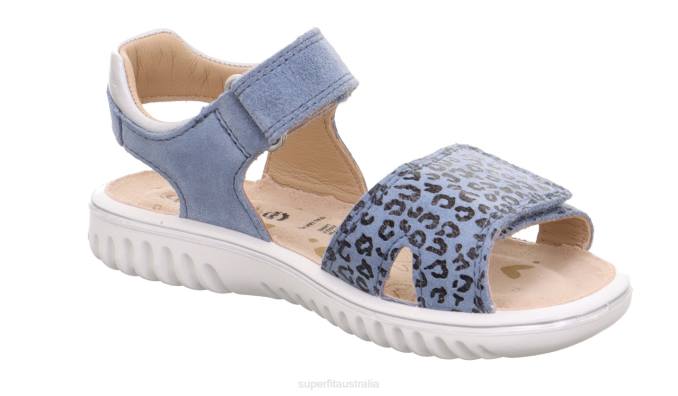 Superfit Blue Toddlers SPARKLE - Sandal with Velcro Fastener Z6Z8678