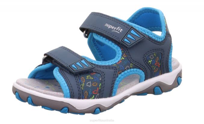 Superfit Blue/Turquoise Toddlers MIKE 3.0 - Sandal with Velcro Fastener Z6Z8621