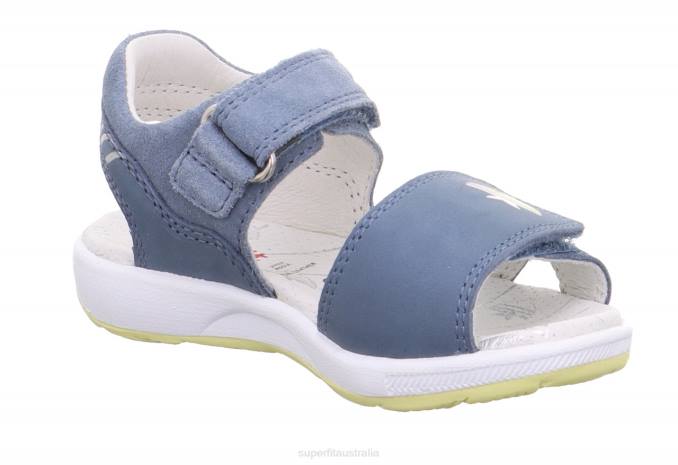 Superfit Blue/Yellow Toddlers EMILY - Sandal with Velcro Fastener Z6Z8666