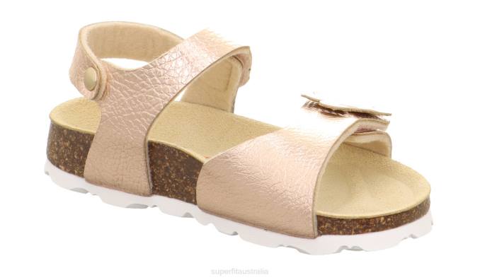 Superfit Bronze Toddlers FUSSBETTPANTOFFEL - Sandal with Velcro Fastener Z6Z8681