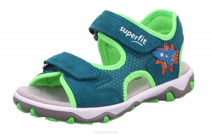 Superfit Green/Light Green Toddlers MIKE 3.0 - Sandal with Velcro Fastener Z6Z8626