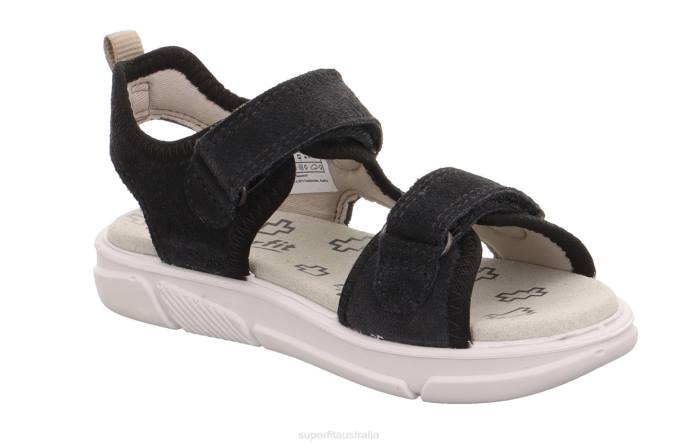 Superfit Grey/Black Toddlers PIXIE - Sandal with Velcro Fastener Z6Z8659