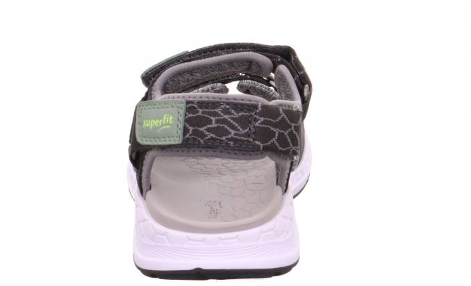 Superfit Grey Toddlers CRISS CROSS - Sandal with Velcro Fastener Z6Z8679