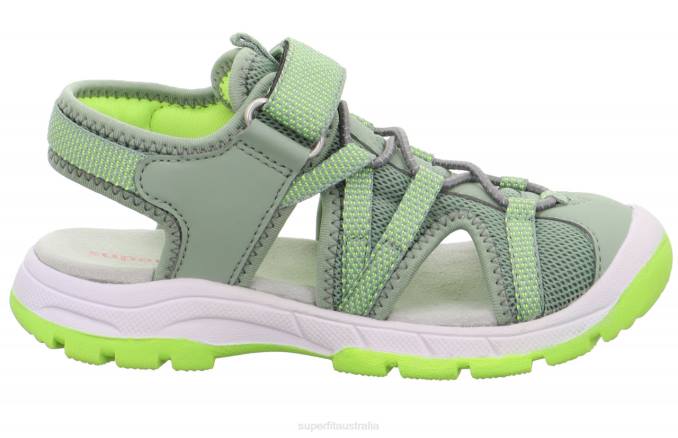 Superfit Light Green/Yellow Toddlers TORNADO LIGHT - Sandal with Velcro Fastener Z6Z8687