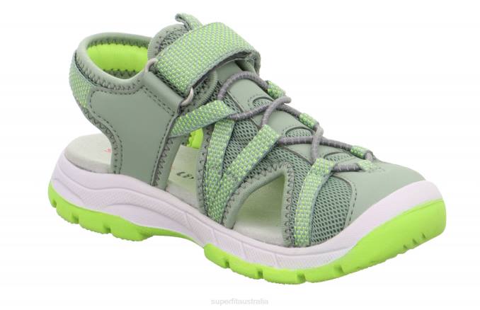 Superfit Light Green/Yellow Toddlers TORNADO LIGHT - Sandal with Velcro Fastener Z6Z8687