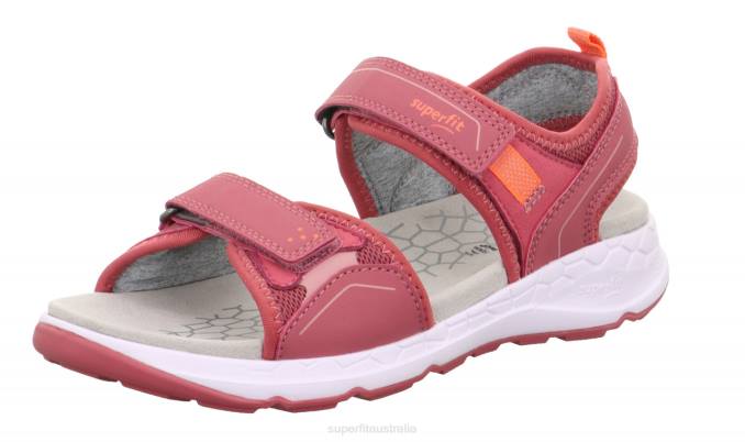 Superfit Pink/Orange Toddlers CRISS CROSS - Sandal with Velcro Fastener Z6Z8648