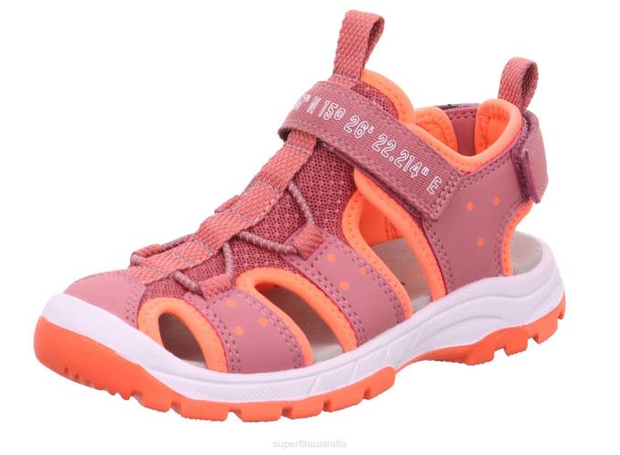 Superfit Pink/Orange Toddlers TORNADO LIGHT - Sandal with Velcro Fastener Z6Z8664