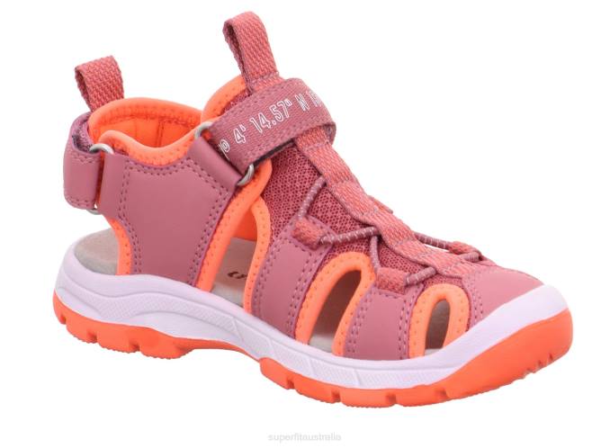 Superfit Pink/Orange Toddlers TORNADO LIGHT - Sandal with Velcro Fastener Z6Z8664