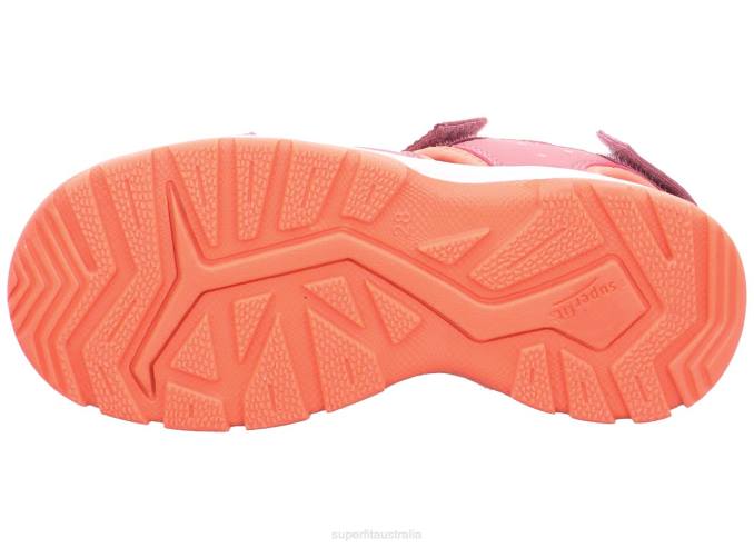 Superfit Pink/Orange Toddlers TORNADO LIGHT - Sandal with Velcro Fastener Z6Z8664