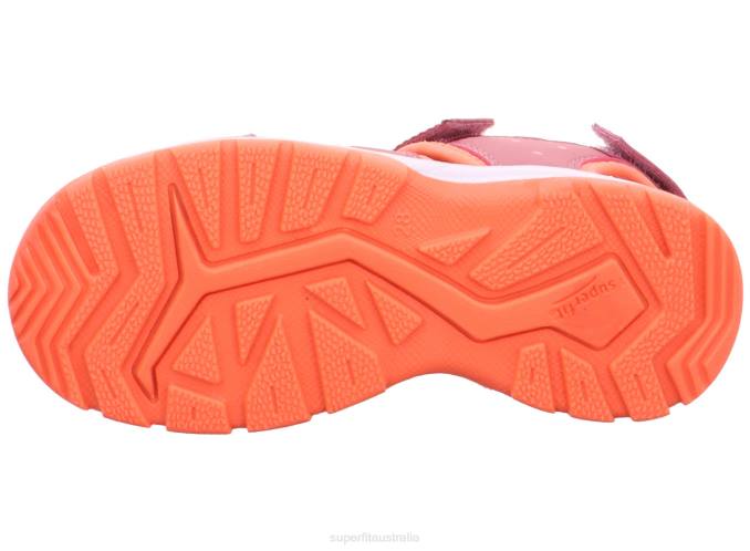 Superfit Pink/Orange Toddlers TORNADO LIGHT - Sandal with Velcro Fastener Z6Z8664