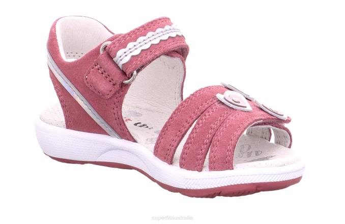 Superfit Pink/Silver Toddlers EMILY - Sandal with Velcro Fastener Z6Z8616