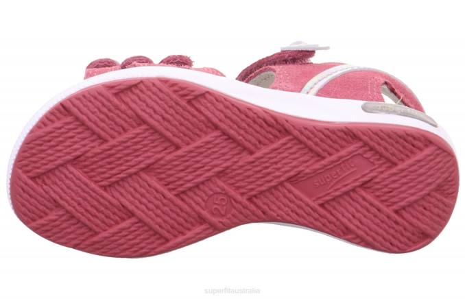 Superfit Pink/Silver Toddlers EMILY - Sandal with Velcro Fastener Z6Z8616