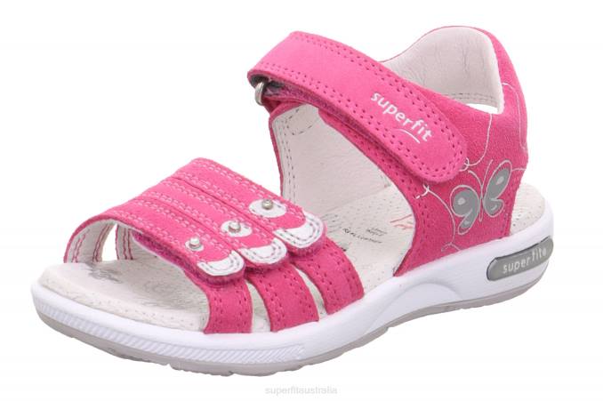 Superfit Pink/Silver Toddlers EMILY - Sandal with Velcro Fastener Z6Z8667