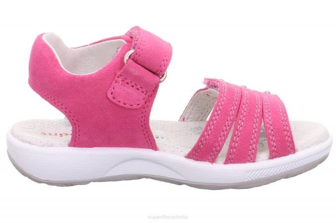 Superfit Pink/Silver Toddlers EMILY - Sandal with Velcro Fastener Z6Z8667