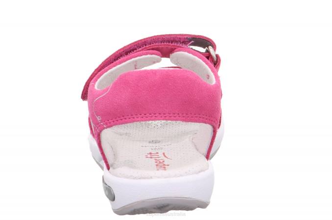 Superfit Pink/Silver Toddlers EMILY - Sandal with Velcro Fastener Z6Z8667