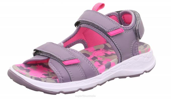 Superfit Purple/Pink Toddlers CRISS CROSS - Sandal with Velcro Fastener Z6Z8653