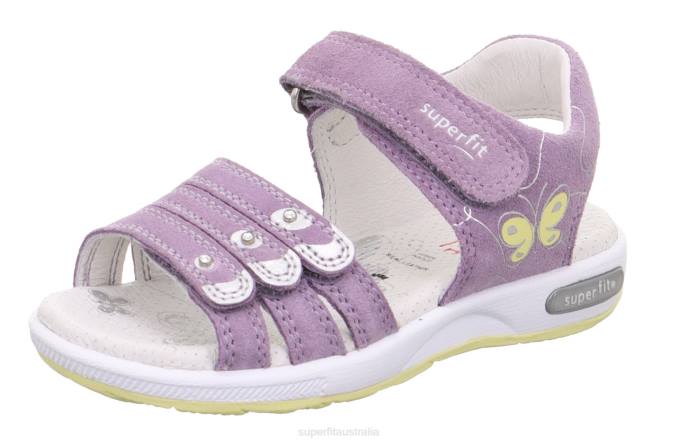 Superfit Purple/Yellow Toddlers EMILY - Sandal with Velcro Fastener Z6Z8669