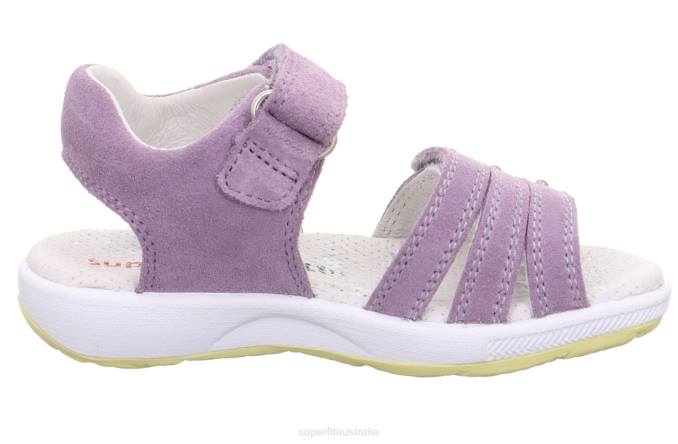 Superfit Purple/Yellow Toddlers EMILY - Sandal with Velcro Fastener Z6Z8669