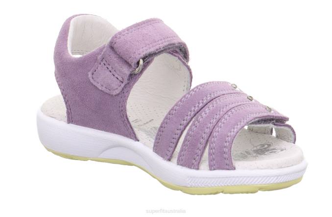 Superfit Purple/Yellow Toddlers EMILY - Sandal with Velcro Fastener Z6Z8669