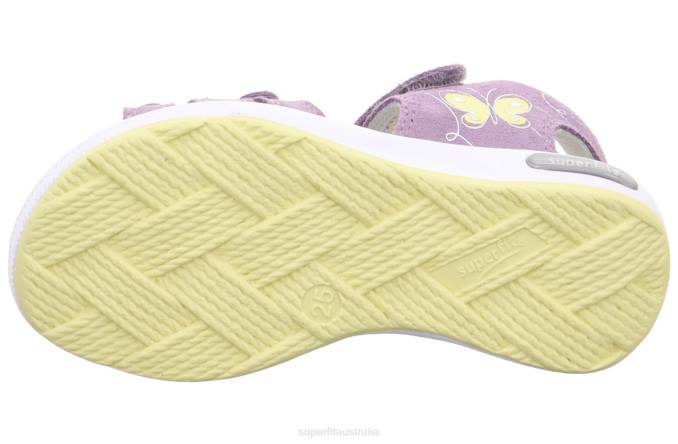 Superfit Purple/Yellow Toddlers EMILY - Sandal with Velcro Fastener Z6Z8669