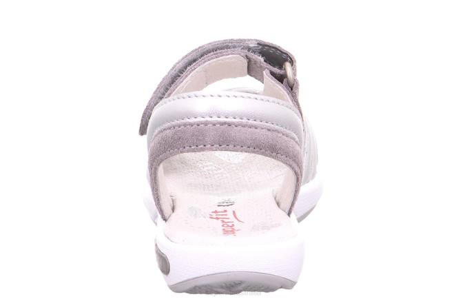 Superfit Silver/Light grey Toddlers EMILY - Sandal with Velcro Fastener Z6Z8689