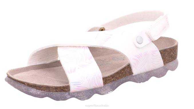 Superfit White/Silver Toddlers JELLIES - Sandal with Velcro Fastener Z6Z8603