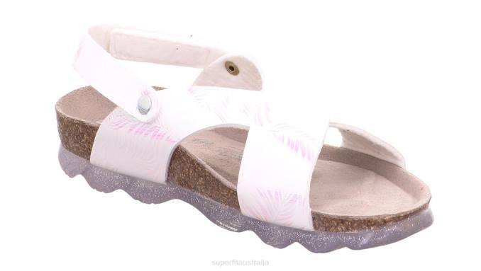 Superfit White/Silver Toddlers JELLIES - Sandal with Velcro Fastener Z6Z8603