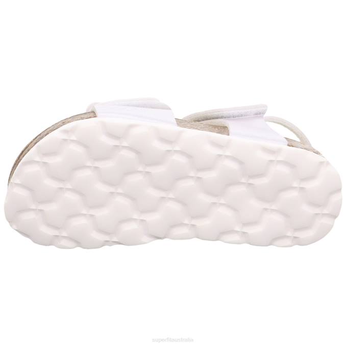 Superfit White Toddlers FUSSBETTPANTOFFEL - Sandal with Velcro Fastener Z6Z8685