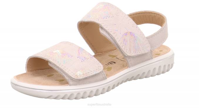 Superfit White Toddlers SPARKLE - Sandal with Velcro Fastener Z6Z8656