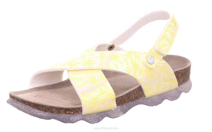 Superfit Yellow/Silver Toddlers JELLIES - Sandal with Velcro Fastener Z6Z8604