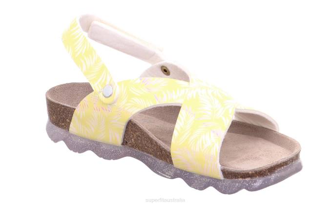 Superfit Yellow/Silver Toddlers JELLIES - Sandal with Velcro Fastener Z6Z8604