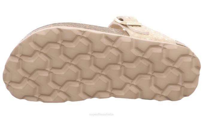 Superfit Beige Toddlers FUSSBETTPANTOFFEL - Slipper with Buckle Z6Z8567