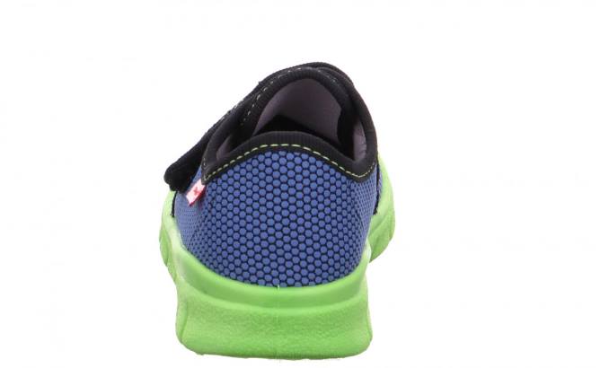 Superfit Blue/Green Toddlers BOBBY - Slipper with Velcro Fastener Z6Z8576