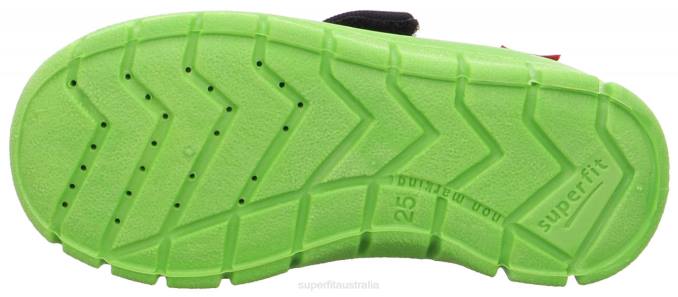 Superfit Blue/Green Toddlers BOBBY - Slipper with Velcro Fastener Z6Z8576