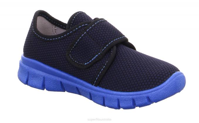 Superfit Blue Toddlers BOBBY - Slipper with Velcro Fastener Z6Z8560