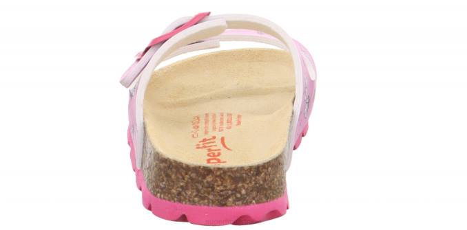 Superfit Pink/Multi Coloure Toddlers FUSSBETTPANTOFFEL - Slipper with Buckle Z6Z8556