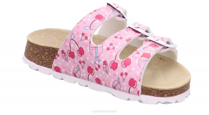 Superfit Pink Toddlers FUSSBETTPANTOFFEL - Slipper with Buckle Z6Z8550