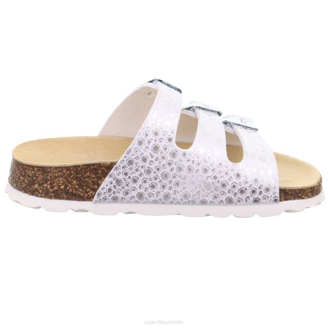 Superfit White Toddlers FUSSBETTPANTOFFEL - Slipper with Buckle Z6Z8554