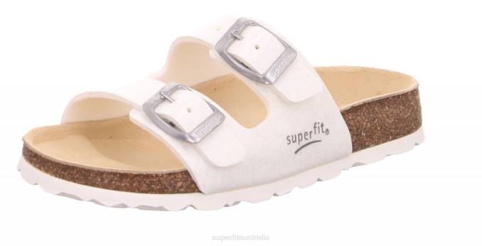 Superfit White Toddlers FUSSBETTPANTOFFEL - Slipper with Buckle Z6Z8558