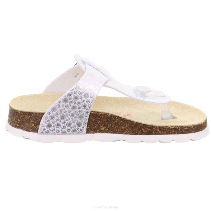 Superfit White Toddlers FUSSBETTPANTOFFEL - Slipper with Buckle Z6Z8565