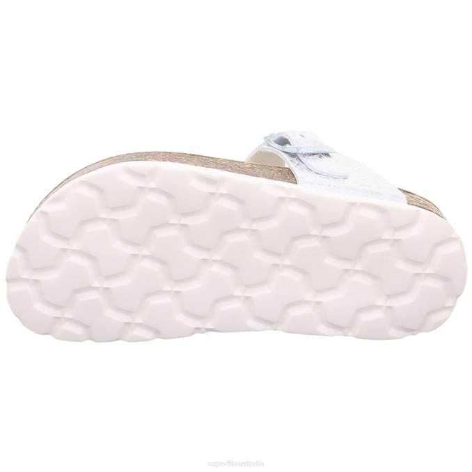 Superfit White Toddlers FUSSBETTPANTOFFEL - Slipper with Buckle Z6Z8565