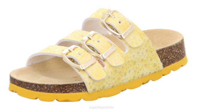 Superfit Yellow Toddlers FUSSBETTPANTOFFEL - Slipper with Buckle Z6Z8562