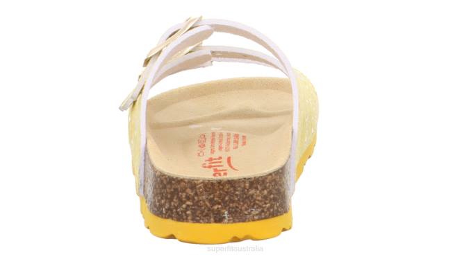 Superfit Yellow Toddlers FUSSBETTPANTOFFEL - Slipper with Buckle Z6Z8562