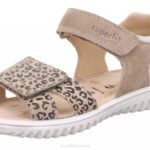 Superfit Beige Toddlers SPARKLE - Sandal with Velcro Fastener Z6Z8642