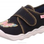 Superfit Black Babies BUBBLE - Slipper with Velcro Fastener Z6Z8101