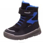Superfit Black/Blue Toddlers MARS - Boot with Velcro Fastener Z6Z8748