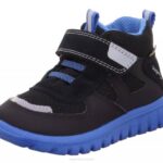 Superfit Black/Light Blue Babies SPORT7 MINI - Sneakers low with Velcro Fastener Z6Z8380
