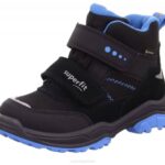 Superfit Black/Light Blue Toddlers JUPITER - Boot with Velcro Fastener Z6Z8766
