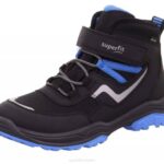 Superfit Black/Light Blue Toddlers JUPITER - Boot with Velcro Fastener Z6Z8904